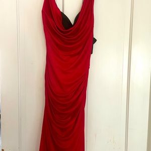 Bebe midi dress shines beautifully